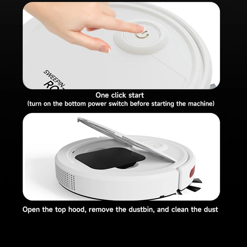 Xiaomi MIJIA Robot Aspirateur Intelligent Balayage et Lavage Automatique – Appareil Ménager Intelligent pour le Nettoyage de la Maison et de la Cuisine