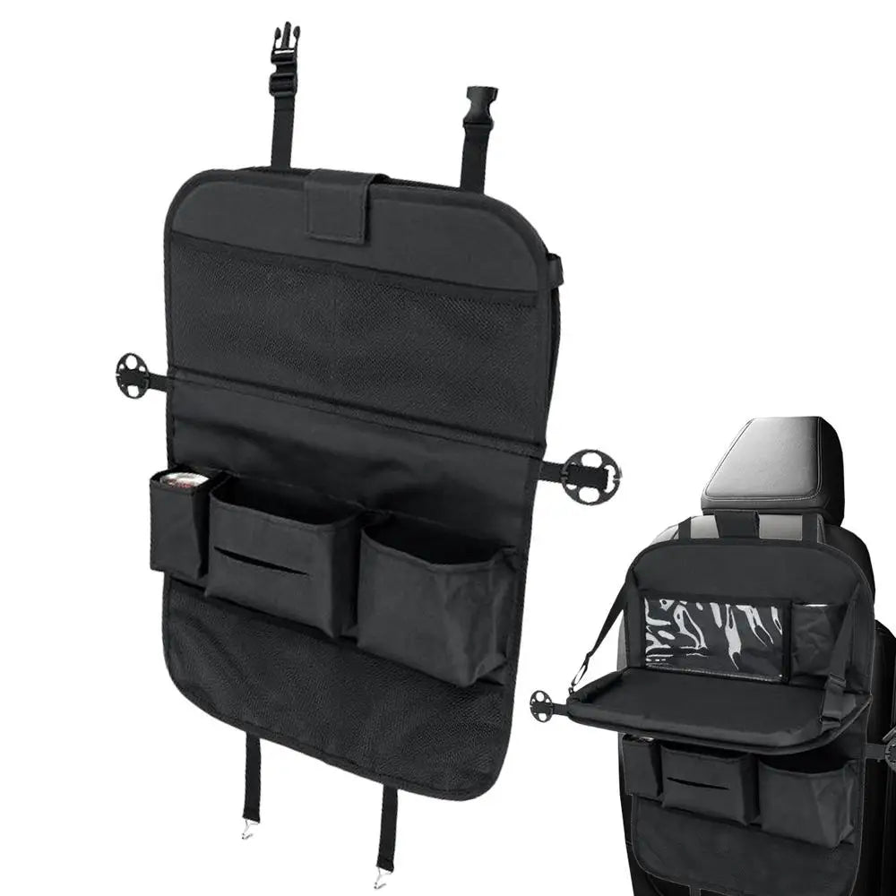 🚗 Organisateur de Siège Arrière avec Tablette Pliable – Rangement Intérieur de Voiture