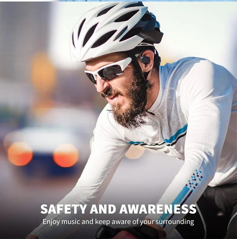 UYUXIO Écouteurs à Conduction Ouverte Bluetooth 6.0 Sans Fil – Écouteurs de Sport avec Affichage Numérique, 40 Heures d’Autonomie, Idéals pour les voyages.