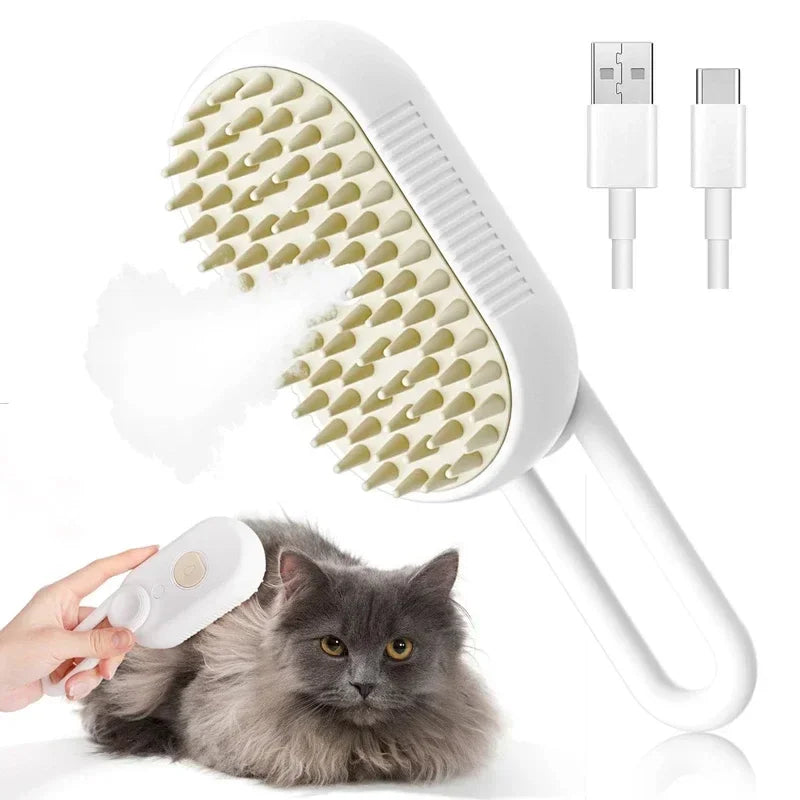 Nom du produit : Brosse vapeur pour animaux 3-en-1, 1 à 2 pièces
Caractéristiques :
Fonction 3-en-1 : Brosser, masser et toiletter.
Fonction vapeur : Aide à démêler les poils et à enlever