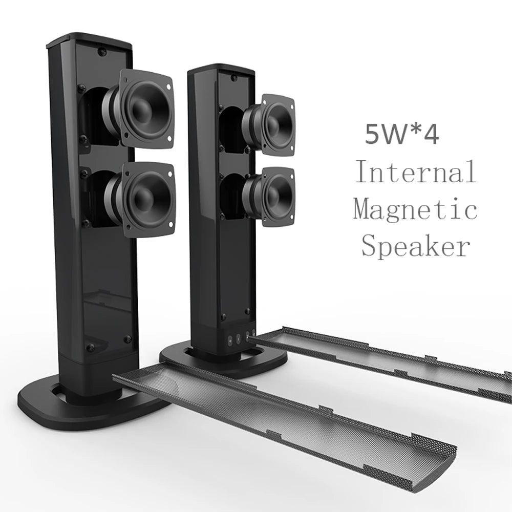 Barre de son colonne sans fil 20 W, haut-parleur Bluetooth, musique 3D puissante, home cinéma, prise auxiliaire 3,5 mm, carte TF RCA pour TV, PC BS36