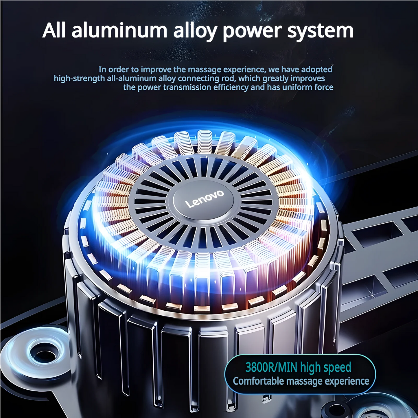 Pistolet de massage Lenovo – Soulagement en profondeur des douleurs musculaires  ✅