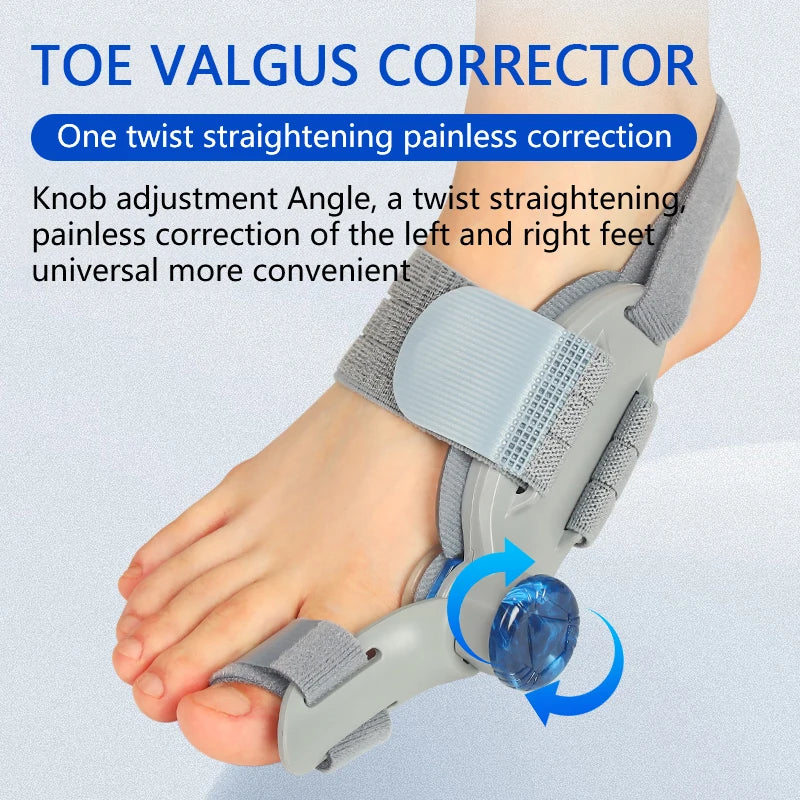 👉 Correcteur d’oignon unisexe – Orthèse pour hallux valgus, séparateur d’orteils rotatif, redresseur ajustable pour orteils, pédicure et correction des doigts de pied