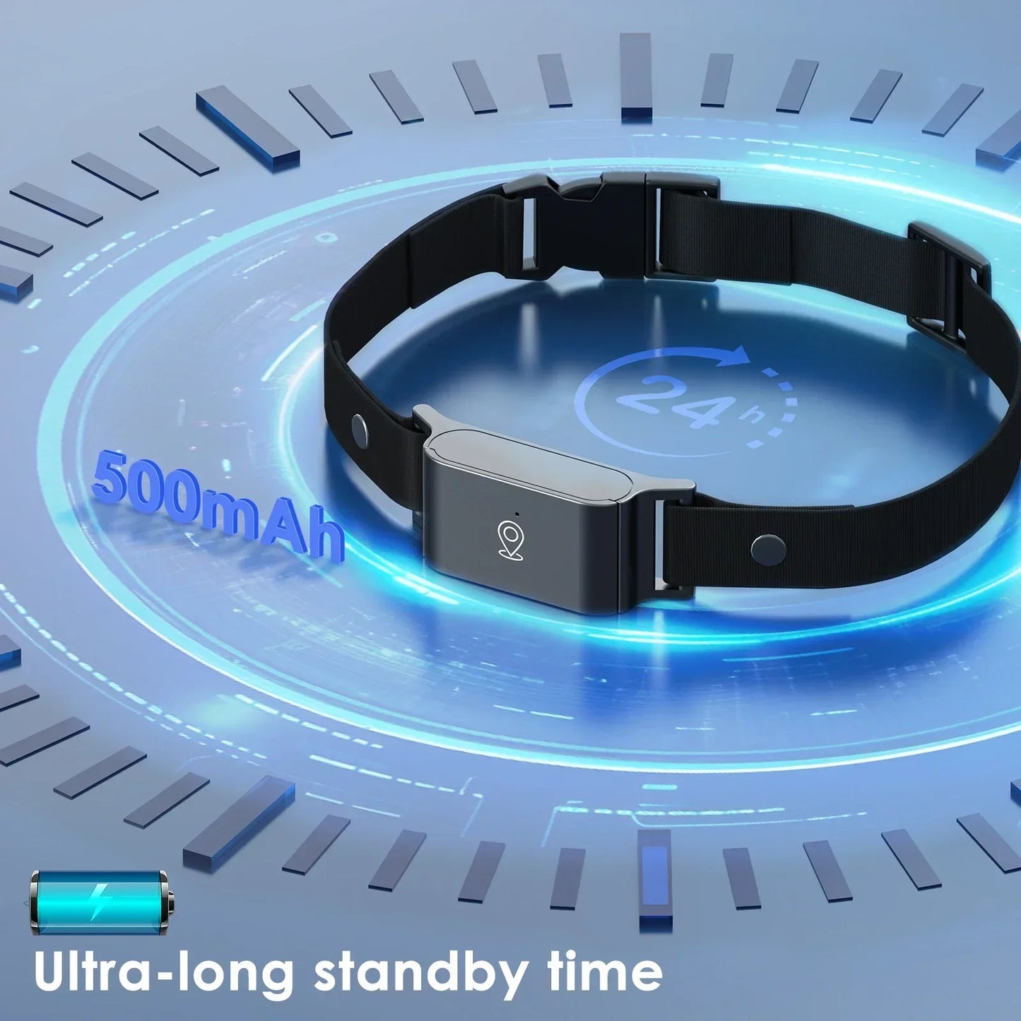 🐾 Collier GPS 4G Étanche IP67 – Traceur Mini pour Chiens et Chats