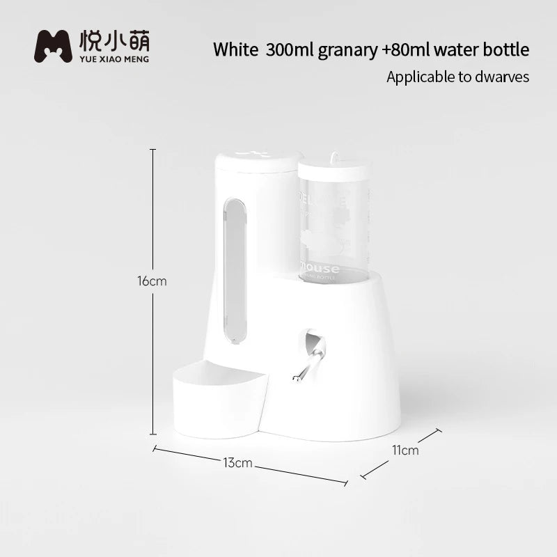 Abreuvoir Automatique avec Distributeur de Nourriture pour Petits Animaux