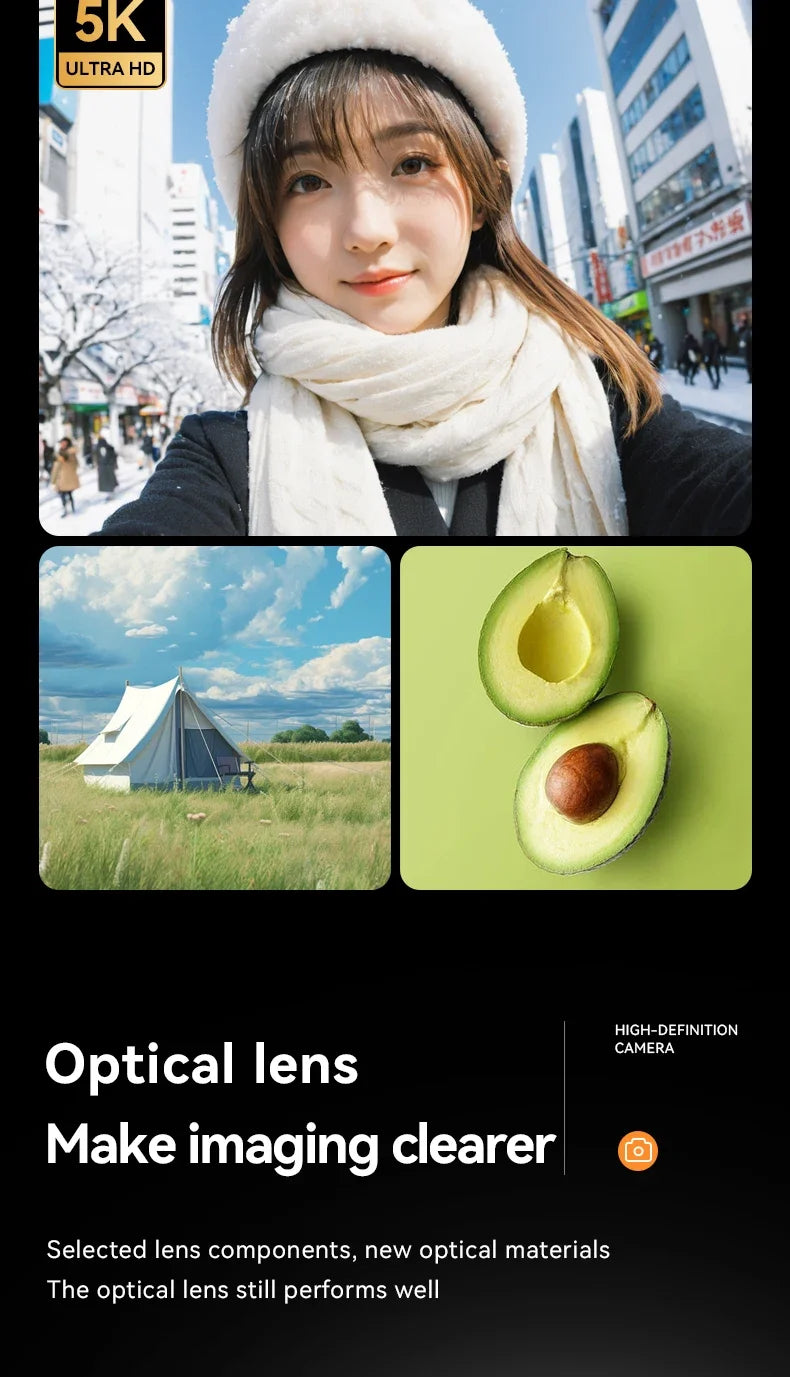 Appareil photo numérique 16x CCD — Appareil photo numérique beauté pour campus, niveau débutant, Polaroid cadeau, double objectif, caméscope, carte 64 Go, lecteur de carte.