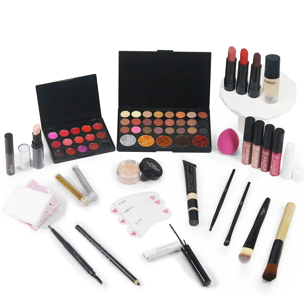 Coffret Maquillage Complet pour les Fêtes et le Quotidien