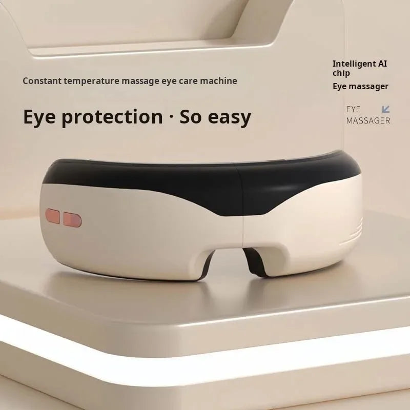 "Appareil de massage oculaire intelligent à température constante – Sans fil, Bluetooth, musique, massage 3D par airbags, soulage la fatigue des yeux."