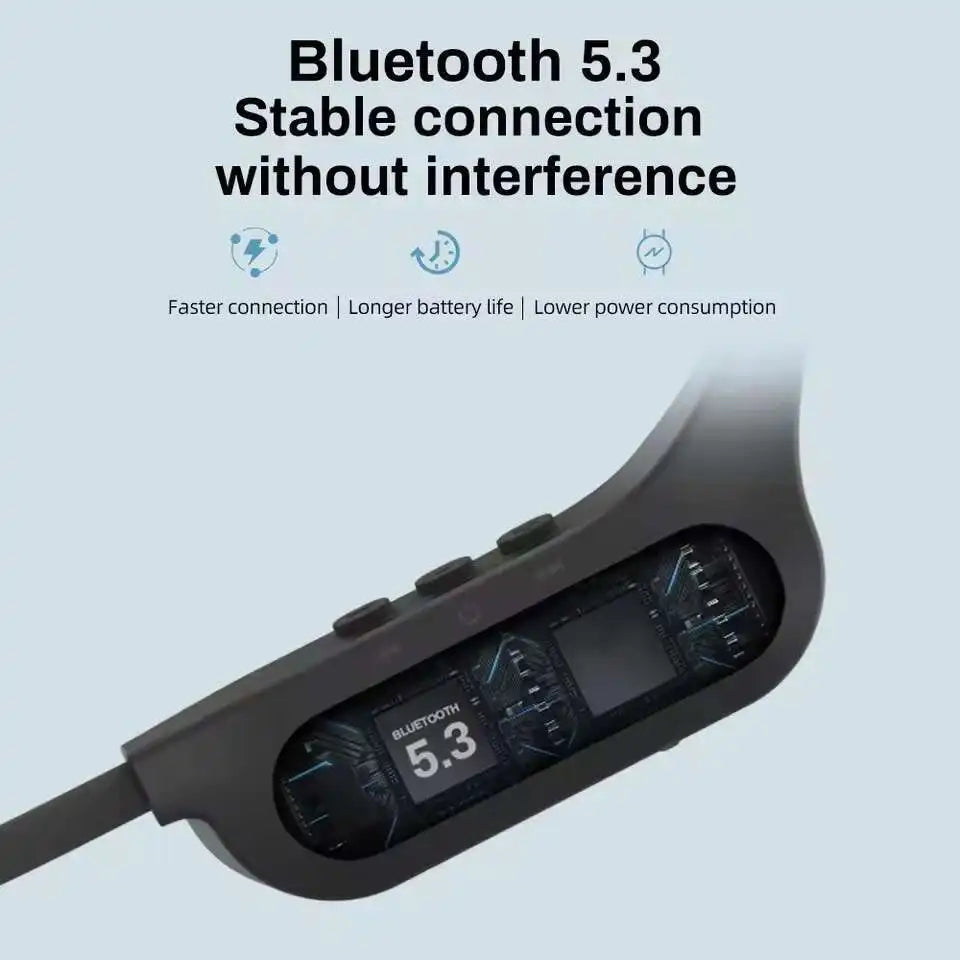 "Écouteurs Xiaomi Mijia à conduction osseuse – Casque sans fil Bluetooth 5.3 avec micro HD, écouteurs pour sport, course, entraînement et conduite."