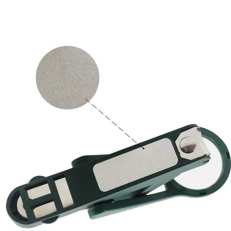 Coupe-Ongles pour Seniors Sans Éclaboussures avec Loupe Intégrée