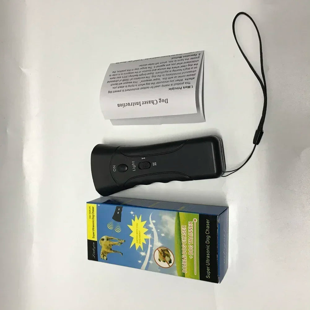 Dispositif de contrôle des aboiements à ultrasons pour chien – Dresseur anti-aboiement, fréquence réglable, portable et rechargeable, adapté aux petits, moyens et grands chiens.