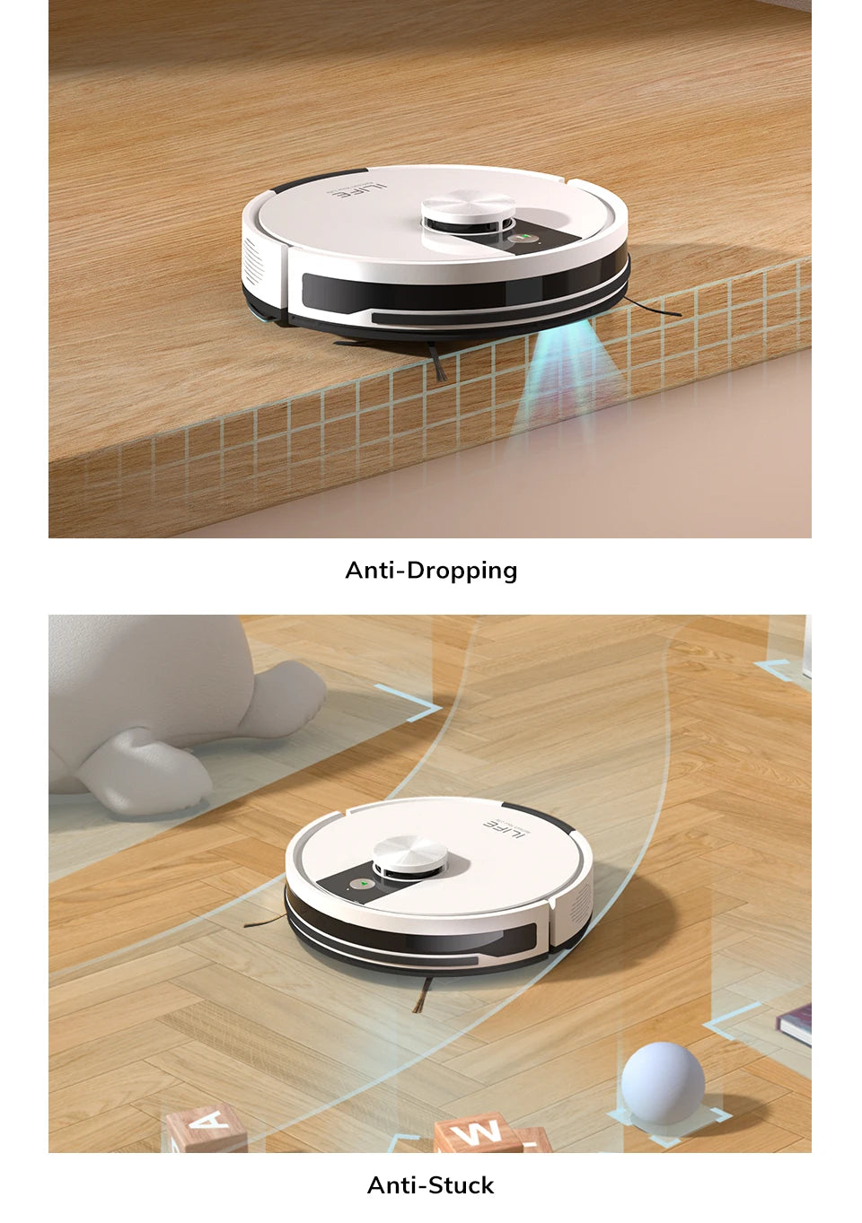 🤖 ILIFE A12 Pro – Robot Aspirateur et Laveur avec Navigation LIDAR
