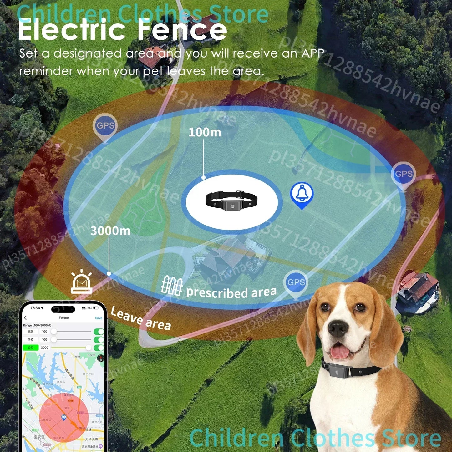 🐾 Collier GPS 4G Étanche IP67 – Traceur Mini pour Chiens et Chats