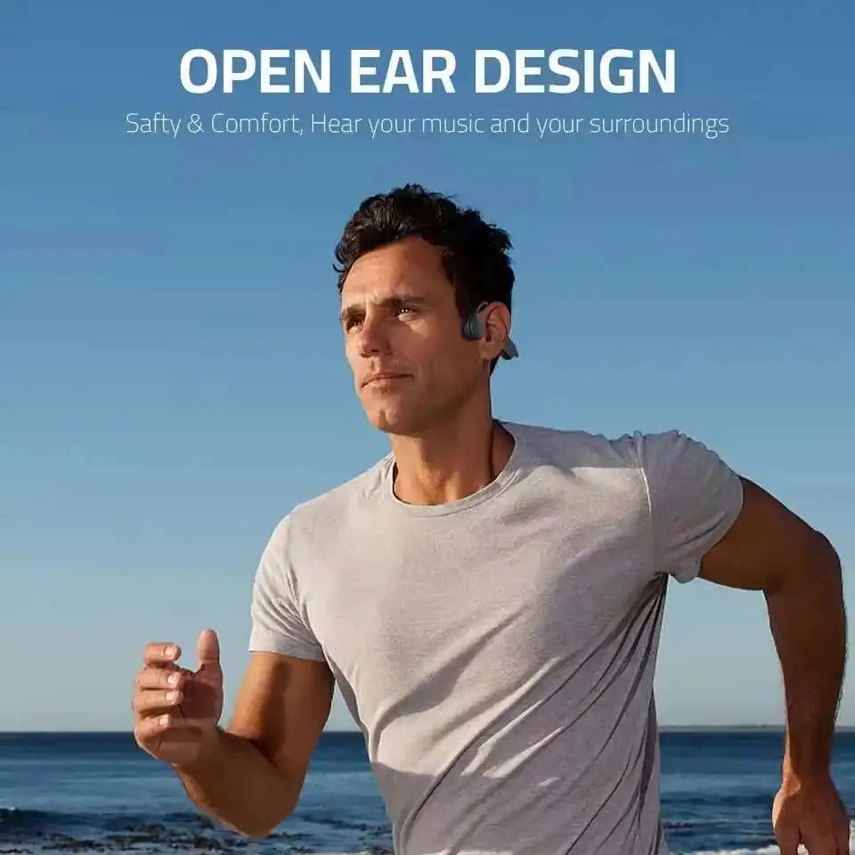 "Écouteurs Xiaomi Mijia à conduction osseuse – Casque sans fil Bluetooth 5.3 avec micro HD, écouteurs pour sport, course, entraînement et conduite."