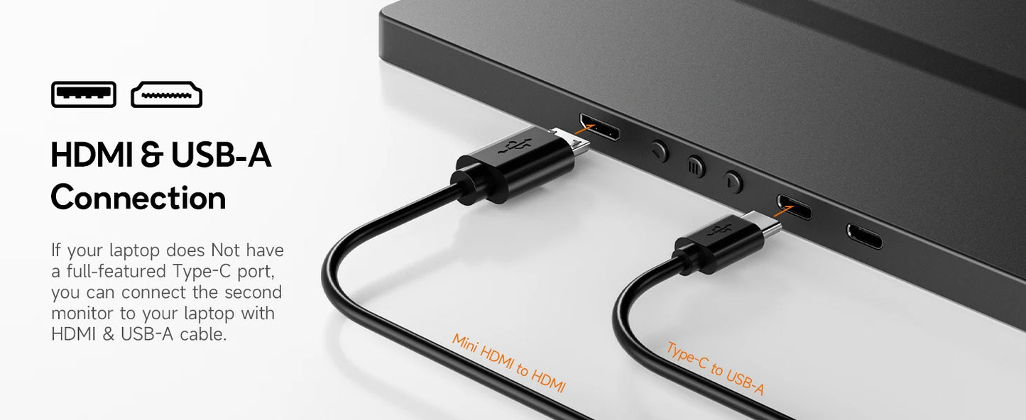 Écran Portable Dopesplay 14.1’’ – Moniteur FHD 1200P IPS Extensible pour Ordinateur, Mac et Smartphone