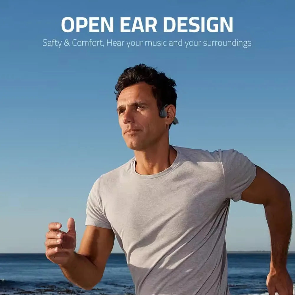 "Écouteurs Xiaomi Mijia à conduction osseuse – Casque sans fil Bluetooth 5.3 avec micro HD, écouteurs pour sport, course, entraînement et conduite."