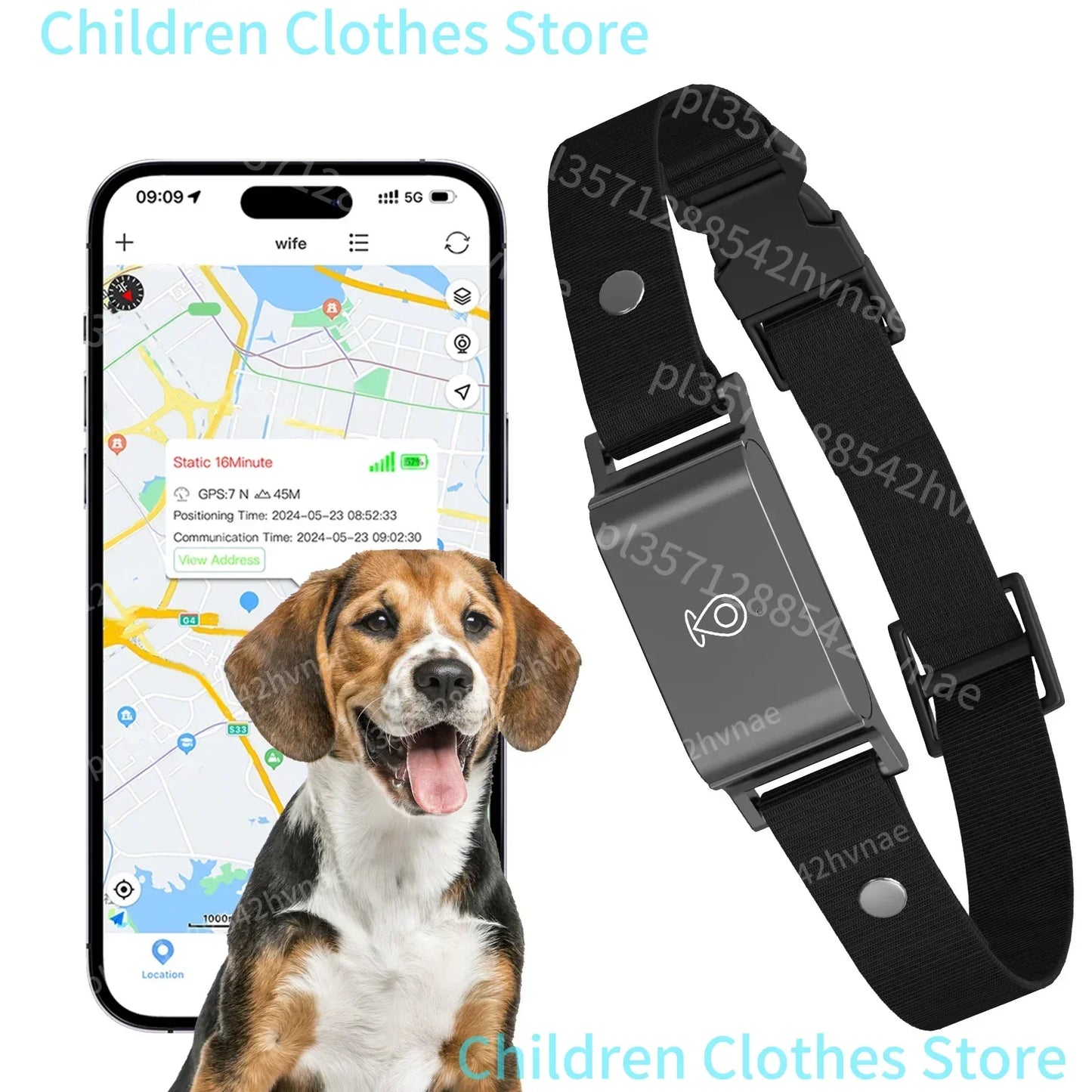 🐾 Collier GPS 4G Étanche IP67 – Traceur Mini pour Chiens et Chats