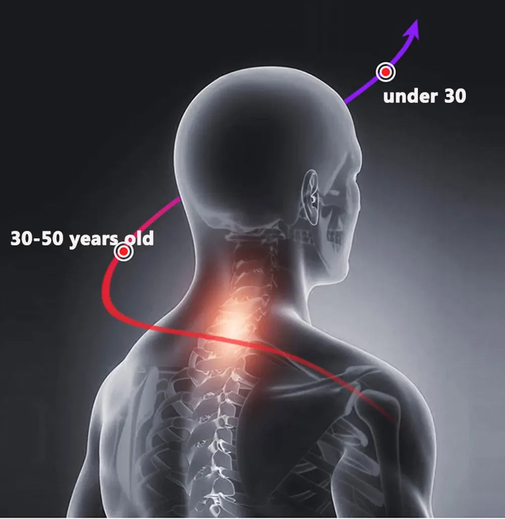 "Appareil de massage cervical intelligent – Massage électrique à impulsions basse fréquence, physiothérapie, relaxation, compresse chaude et massage par vibration."