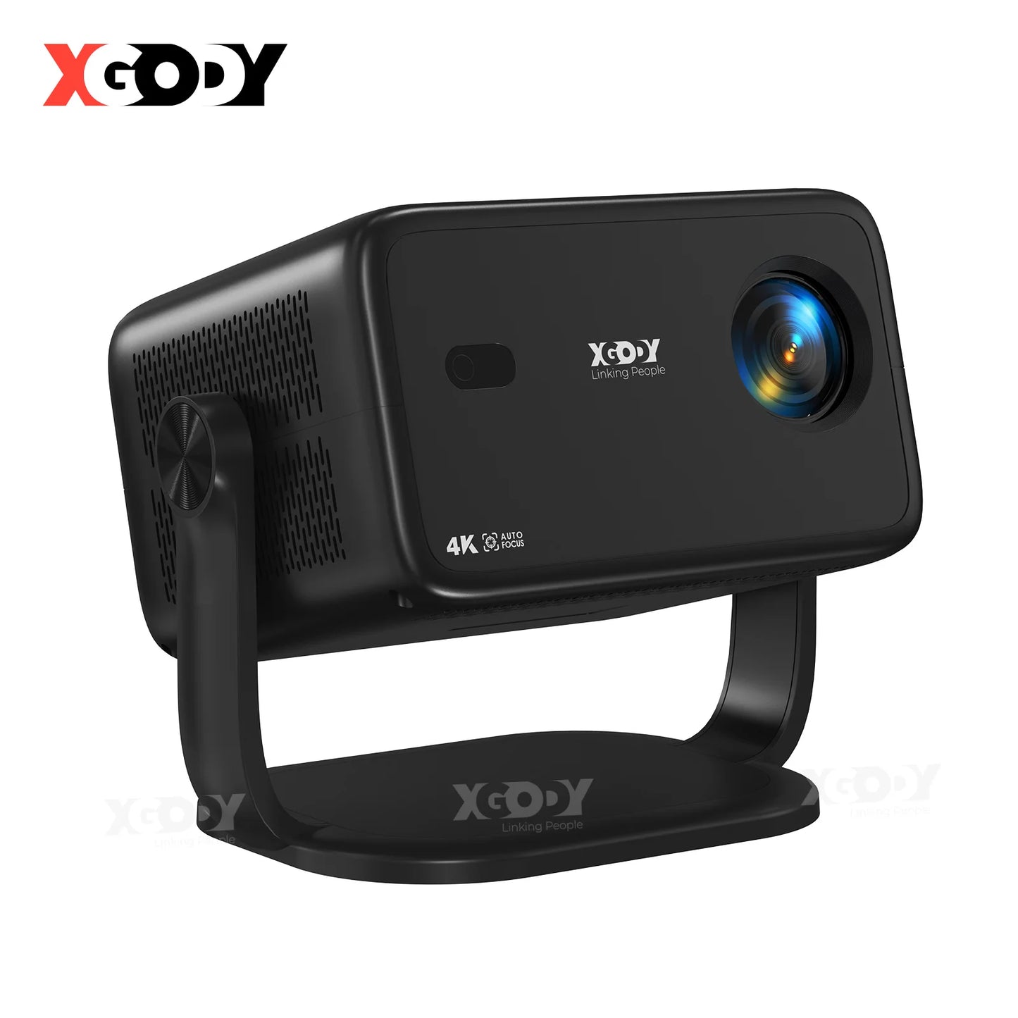 Projecteur XGODY 18 000 lumens 4K natif 1080P WiFi 6 Android Projecteurs AI Auto Focus HD Home Cinéma Cinéma