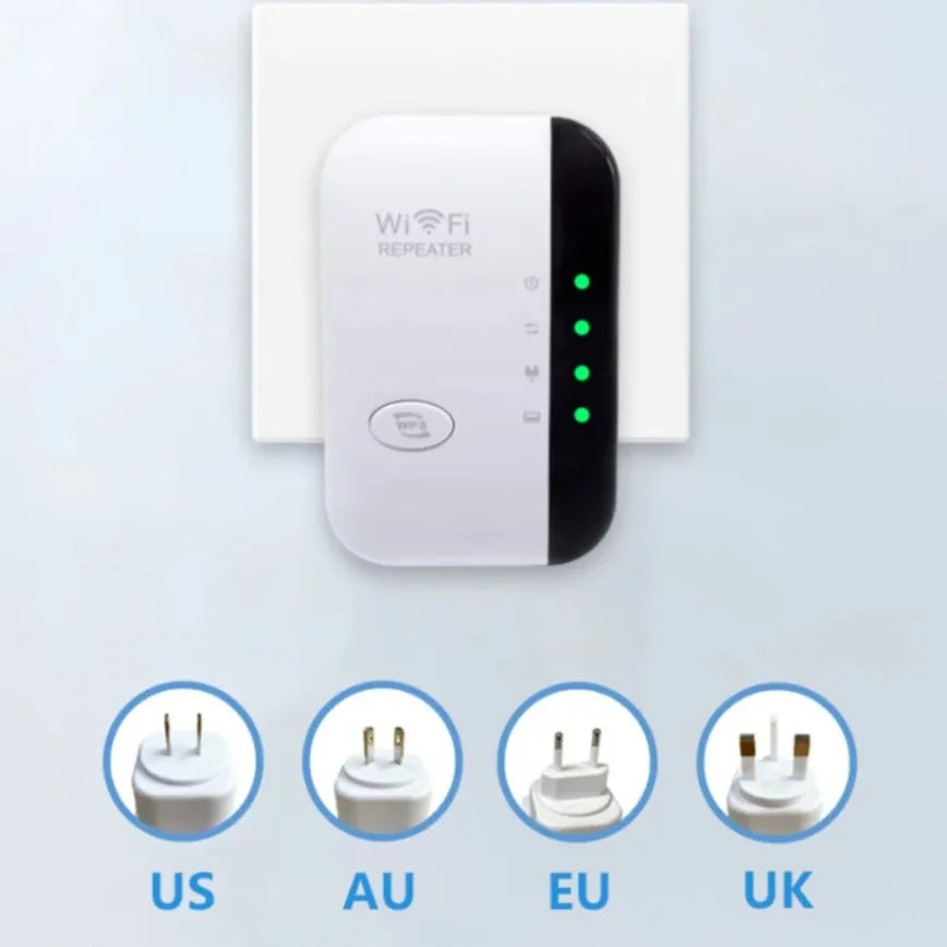 📶 WiFi Extender – Amplificateur de Signal 300 Mbps avec Port Ethernet RJ45