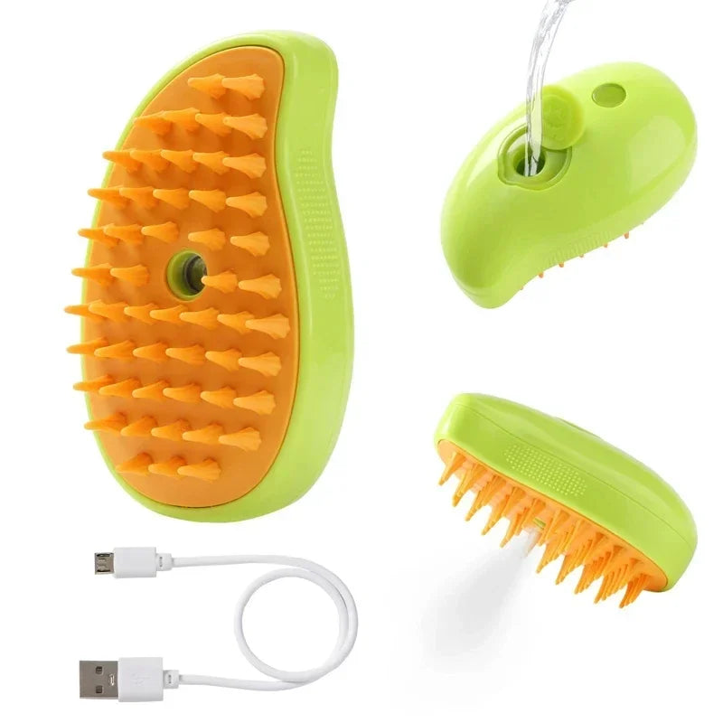 Nom du produit : Brosse vapeur pour animaux 3-en-1, 1 à 2 pièces

Caractéristiques :

Fonction 3-en-1 : Brosser, masser et toiletter.

Fonction vapeur : Aide à démêler les poils et à enlever