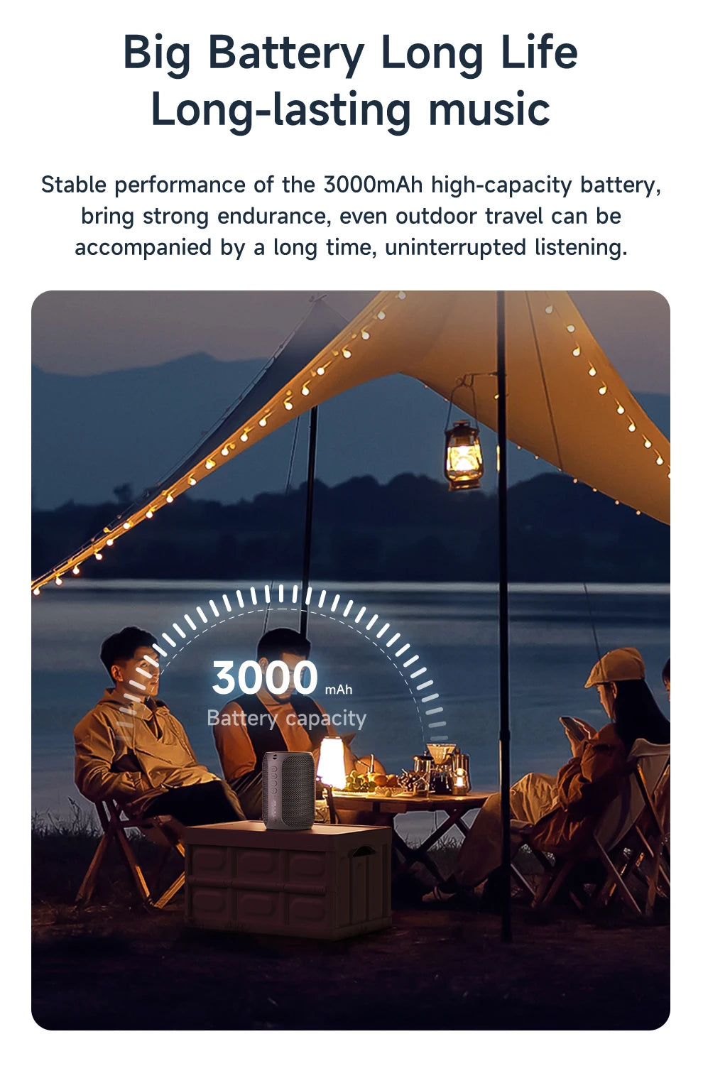 ZEALOT-S32PRO Enceinte portable Bluetooth 5.2 d'extérieur, étanche, sans fil, mini colonne TWS, carte TF