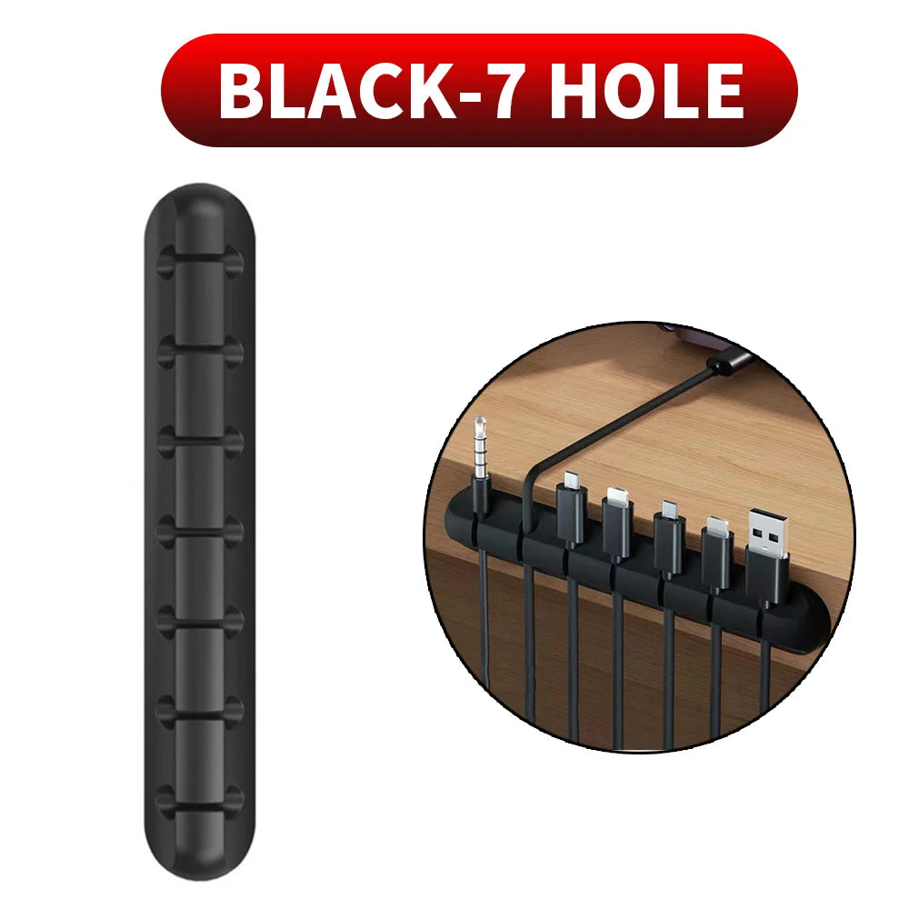 Support de câble adhésif, clips de gestion de câbles, organisateur de câbles pour bureau, câble de chargement USB, table de chevet, cordon d'alimentation, câble de souris