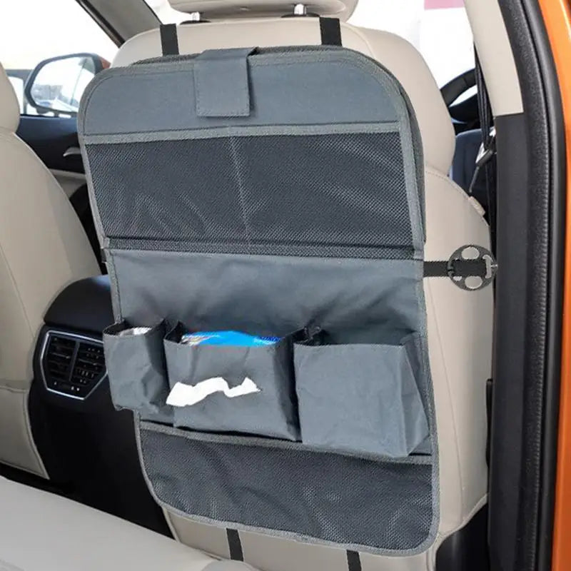 🚗 Organisateur de Siège Arrière avec Tablette Pliable – Rangement Intérieur de Voiture