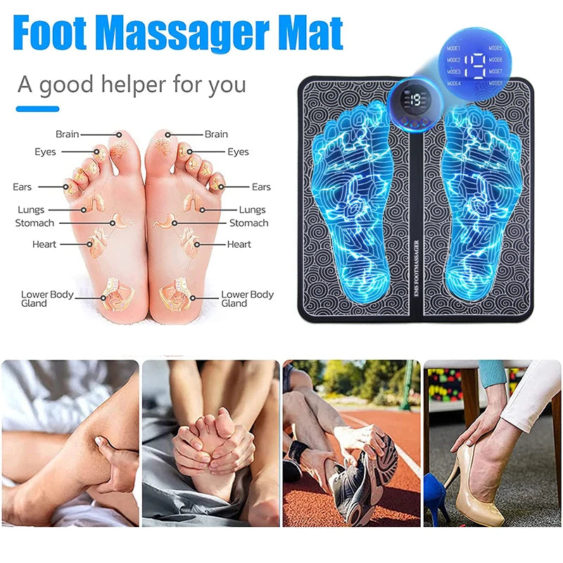 Tapis de Massage Électrique pour les Pieds – Relaxation et Récupération Musculaire