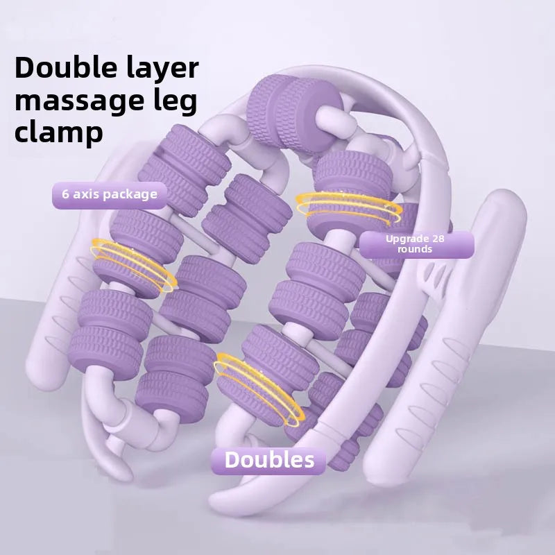 👉 Tout nouveau masseur corporel à 28 roues – Pince annulaire pour jambes, masseur relaxant