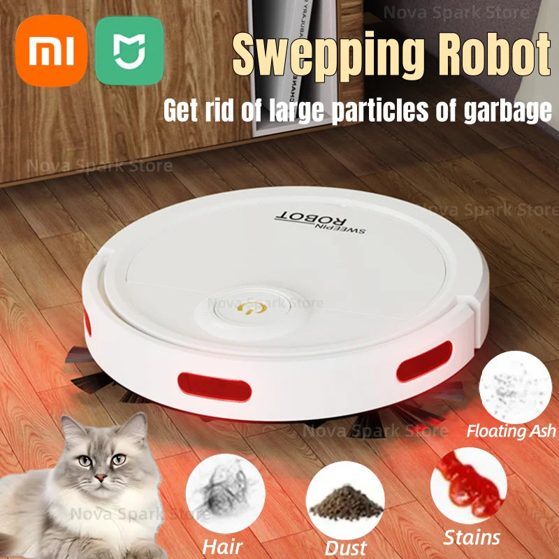 Xiaomi MIJIA Robot Aspirateur Intelligent Balayage et Lavage Automatique – Appareil Ménager Intelligent pour le Nettoyage de la Maison et de la Cuisine