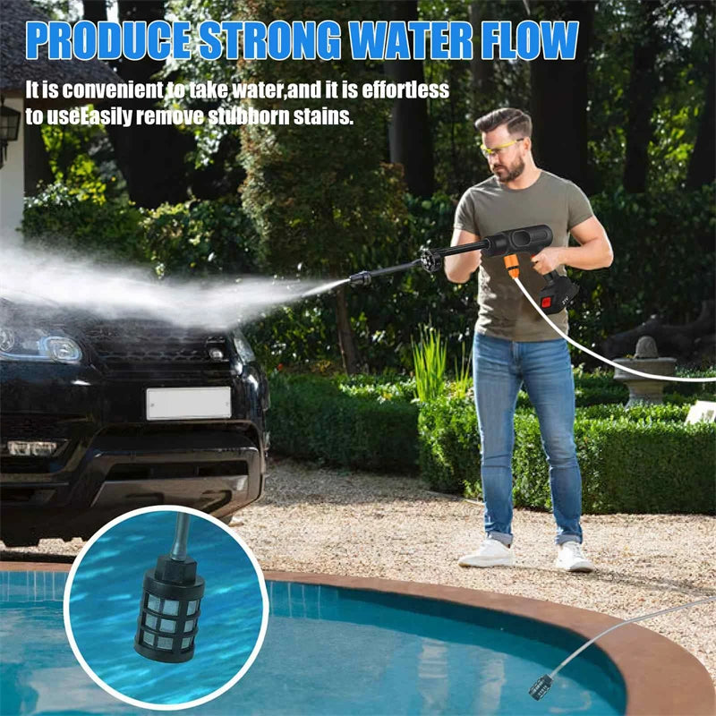 “Nettoyeur haute pression sans fil 95 Bar 800 W 6‑en‑1 pour batterie Makita 21 V”