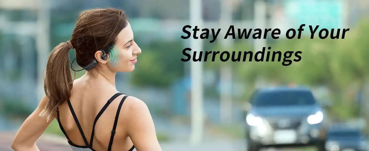 "Écouteurs Xiaomi Mijia à conduction osseuse – Casque sans fil Bluetooth 5.3 avec micro HD, écouteurs pour sport, course, entraînement et conduite."