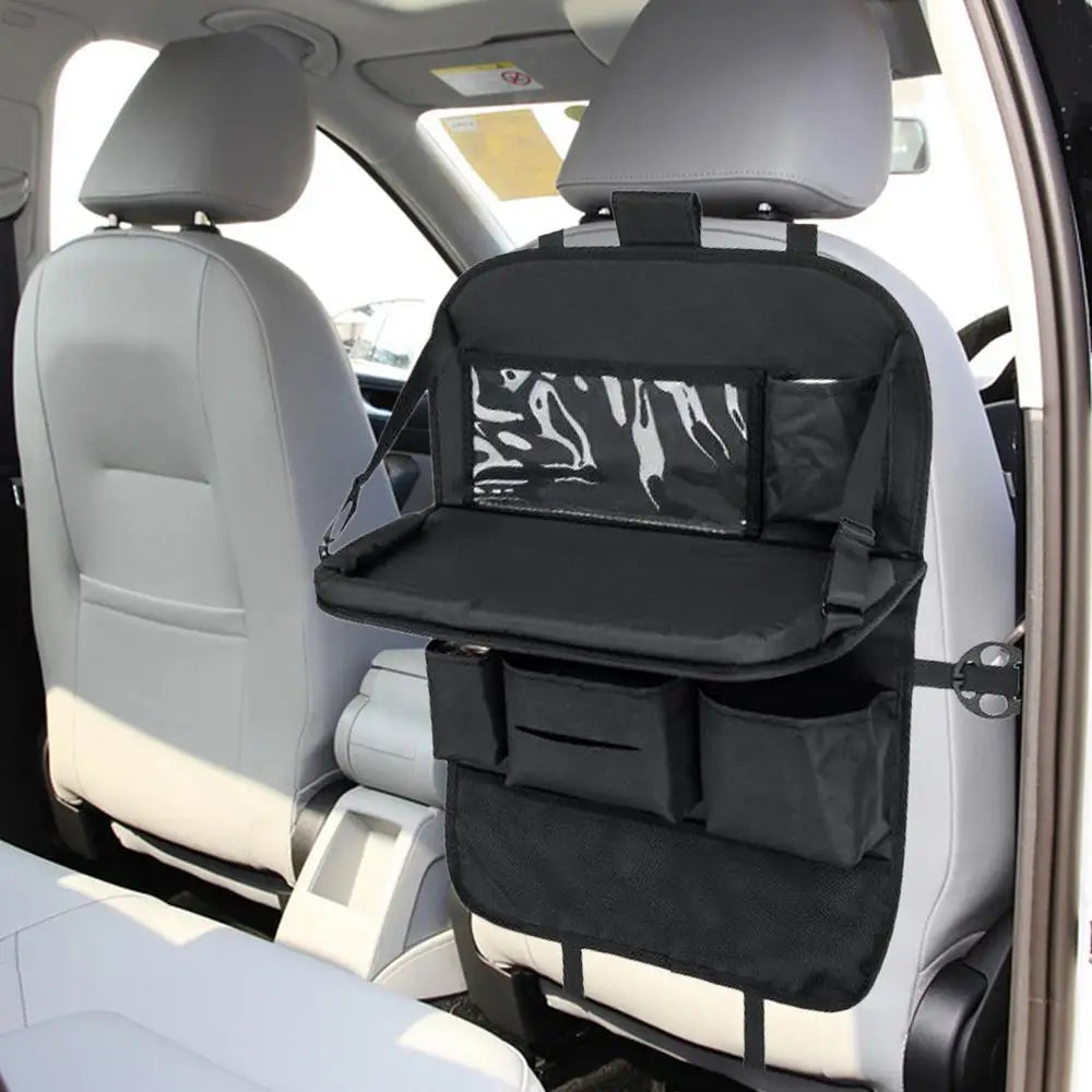 🚗 Organisateur de Siège Arrière avec Tablette Pliable – Rangement Intérieur de Voiture