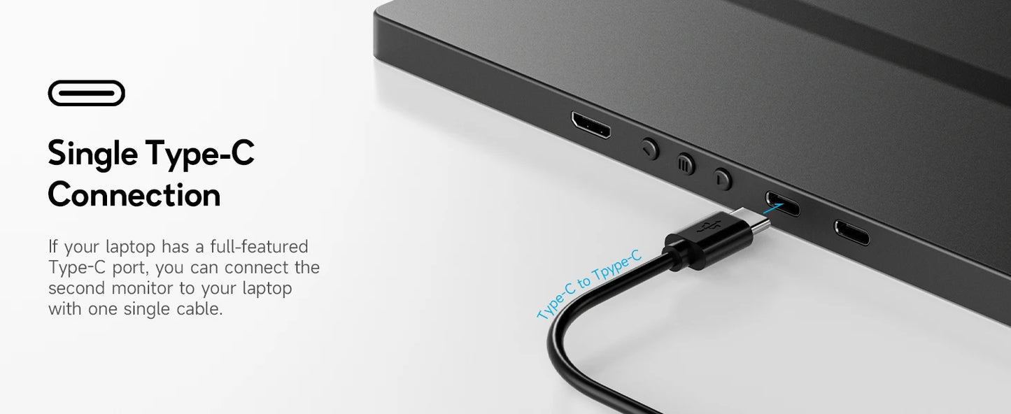 Écran Portable Dopesplay 14.1’’ – Moniteur FHD 1200P IPS Extensible pour Ordinateur, Mac et Smartphone