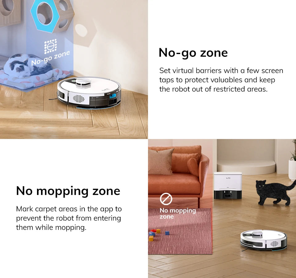 🤖 ILIFE A12 Pro – Robot Aspirateur et Laveur avec Navigation LIDAR