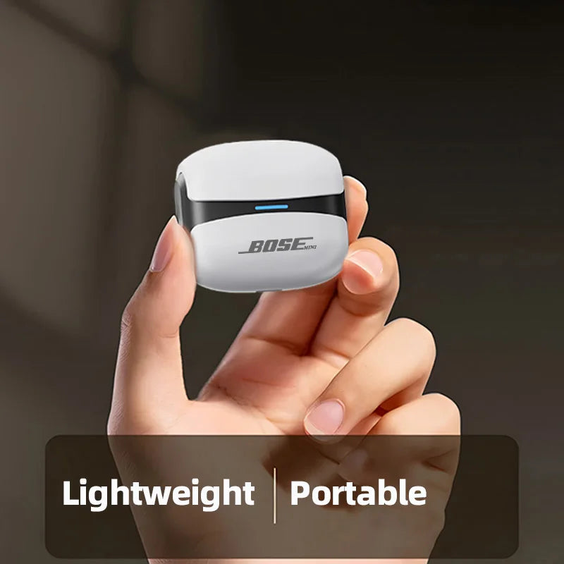Écouteurs sans fil BOSE mini W919 – Casque Bluetooth TWS, écouteurs stéréo Hi-Fi avec microphone HD, compatibles iPhone et Android."