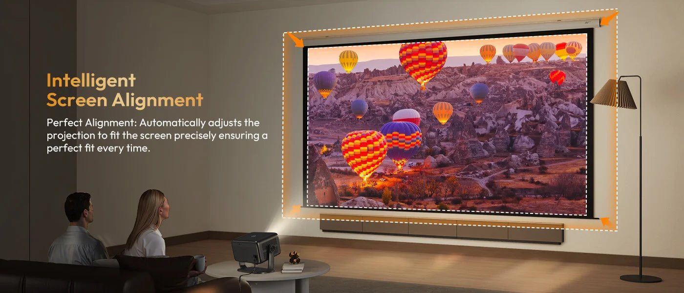 Projecteur XGODY 18 000 lumens 4K natif 1080P WiFi 6 Android Projecteurs AI Auto Focus HD Home Cinéma Cinéma