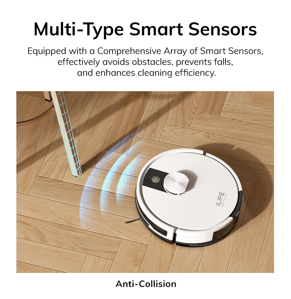 🤖 ILIFE A12 Pro – Robot Aspirateur et Laveur avec Navigation LIDAR