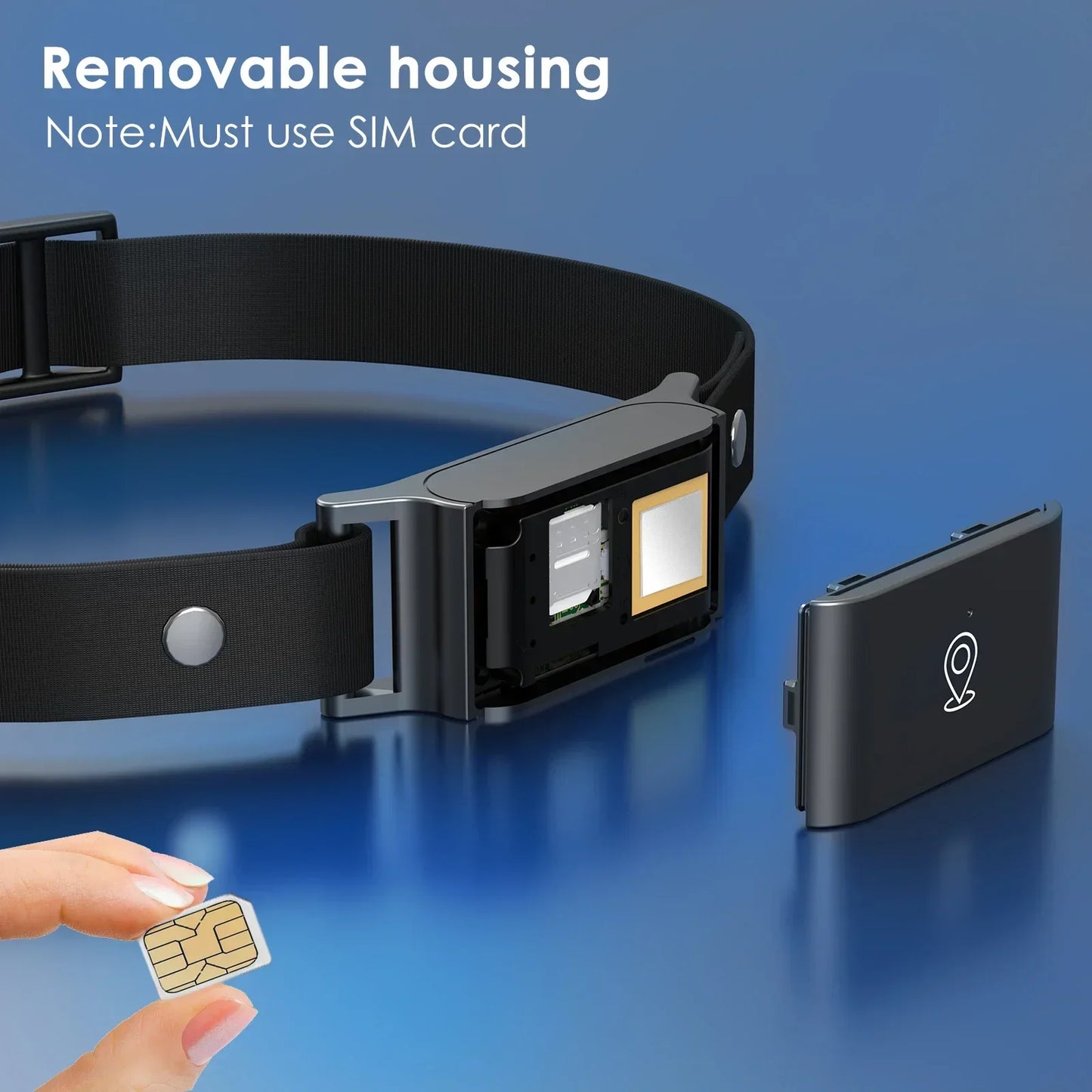 🐾 Collier GPS 4G Étanche IP67 – Traceur Mini pour Chiens et Chats