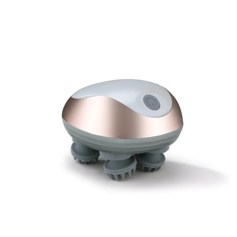 Masseur de cuir chevelu électrique portable, masseur de cuir chevelu portable, gratte-tête pour un massage complet du corps, nettoyage en profondeur et relaxation du stress.