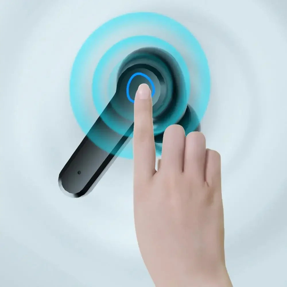 Écouteurs intra-auriculaires Bluetooth M19 d'origine, sans fil, tactiles, intelligents, avec écran LED et miroir, chargement par le haut-parleur.