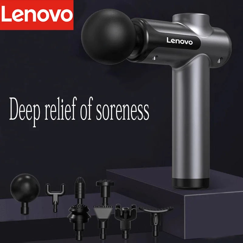 Pistolet de massage Lenovo – Soulagement en profondeur des douleurs musculaires  ✅
