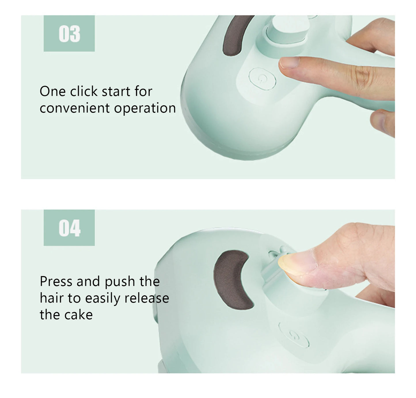 Brosse à vapeur pour animaux – Peigne de massage à tête ronde sécurisée, dents souples, vaporisateur intégré, brosse anti-perte de poils pour chiens et chats, accessoire universel pour animaux de compagnie