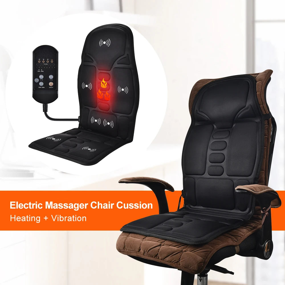 💺 Coussin de Massage Électrique Infrarouge – Corps Entier, Chauffant & Vibrant
Pour le Dos, la Nuque et les Lombaires – Utilisation à la Maison, au Bureau ou en Voiture