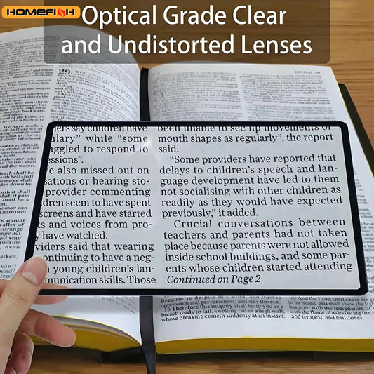 Loupe Pleine Page Grand Format – Aide à la Lecture pour Livres et Documents