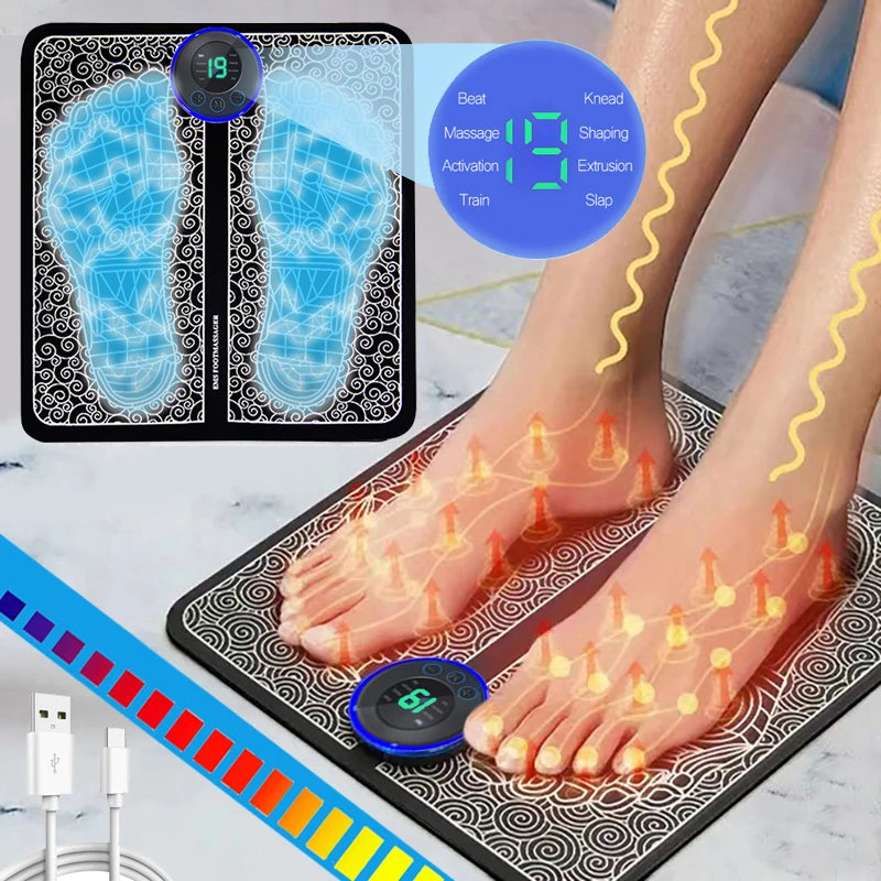 Tapis de Massage Électrique pour les Pieds – Relaxation et Récupération Musculaire