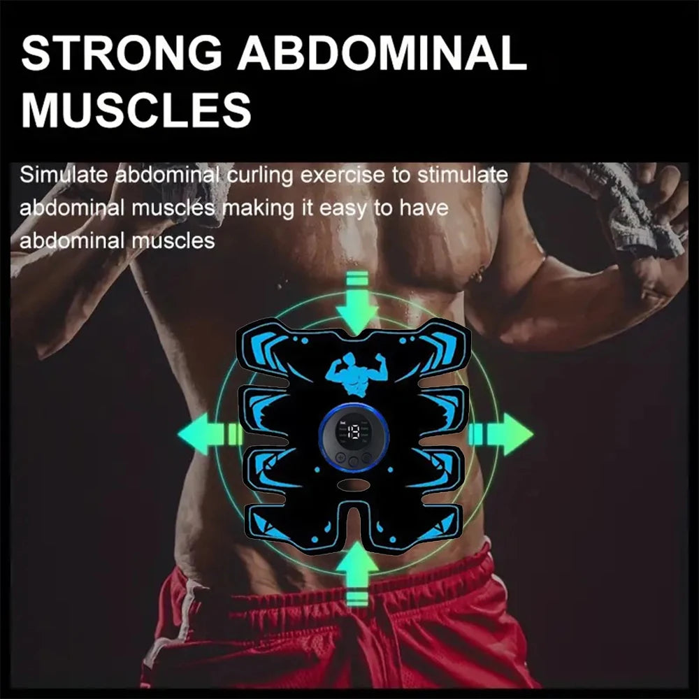 Stimulateur musculaire EMS rechargeable par USB, bras ABS 3 en 1, entraîneur intelligent sans fil, entraînement abdominal, corps électrique mince