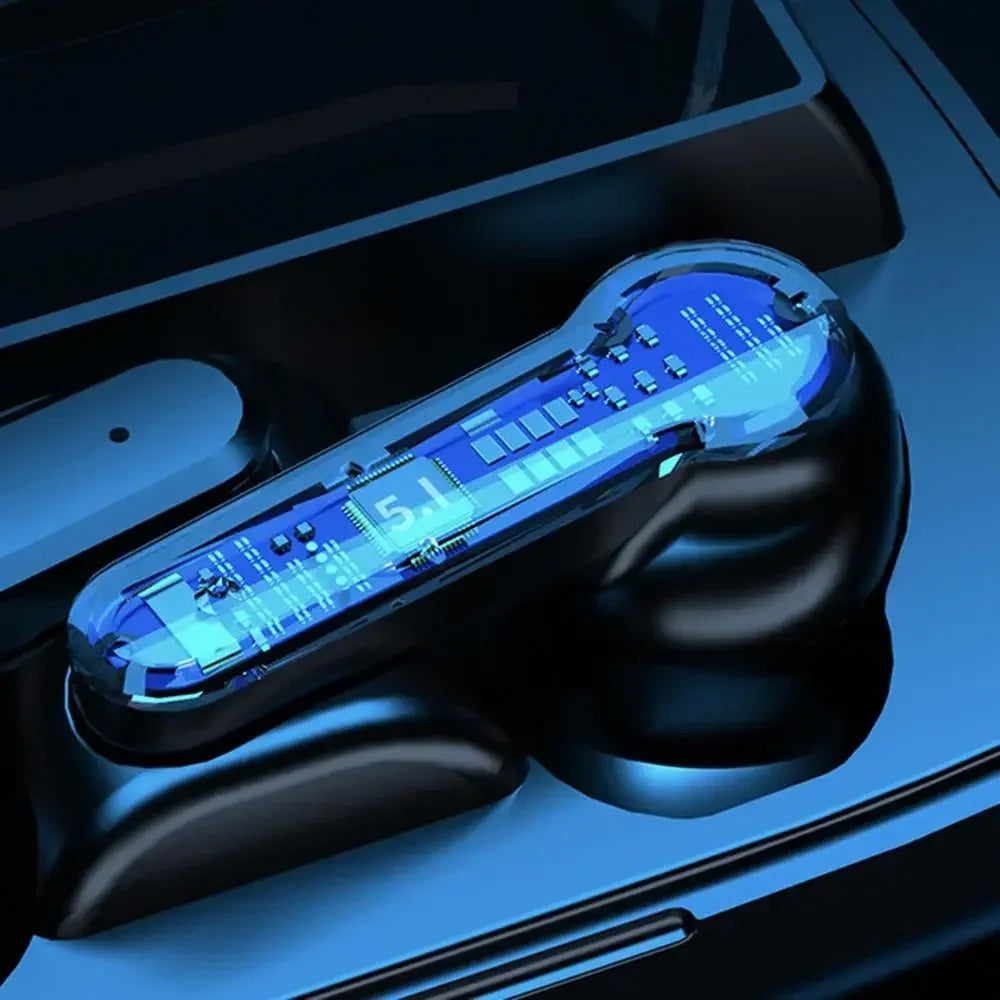 Écouteurs intra-auriculaires Bluetooth M19 d'origine, sans fil, tactiles, intelligents, avec écran LED et miroir, chargement par le haut-parleur.