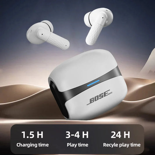 Écouteurs sans fil BOSE mini W919 – Casque Bluetooth TWS, écouteurs stéréo Hi-Fi avec microphone HD, compatibles iPhone et Android."